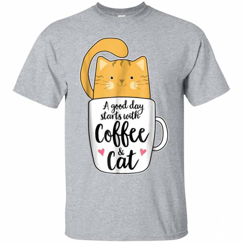 Funny Orange Cat Coffee Mug Tshirt Cat Lover Gifts