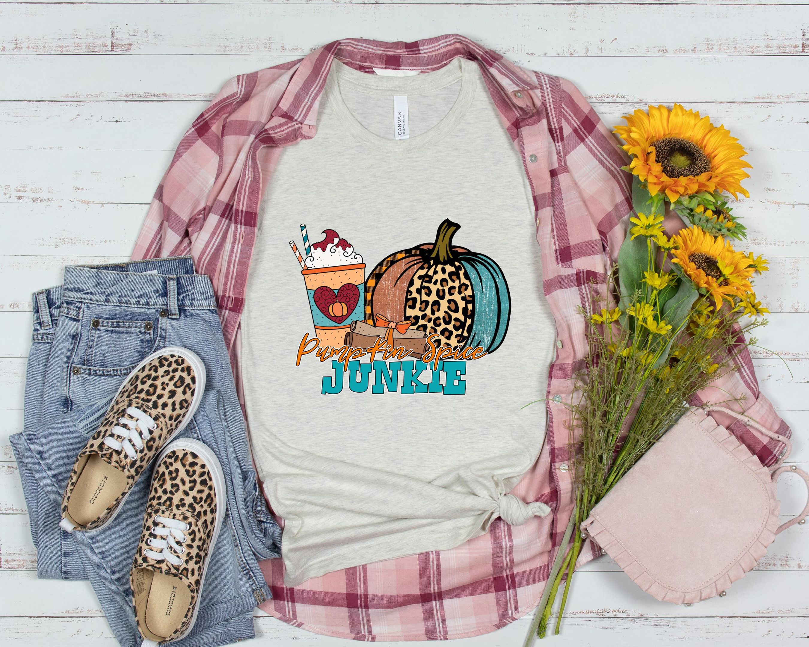 Pumpkin Spice Junkie Shirt, Fall Season Shirt, Autumn Shirt, Happy Mid Shirt, For Autumn Shirt, Pumpkin Season Shirt