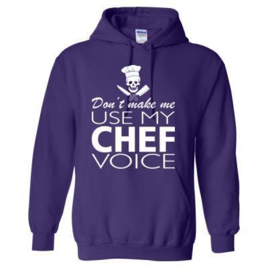 AGR Dont Make Me Use My Chef Voice – Heavy Blend™ Hooded Sweatshirt