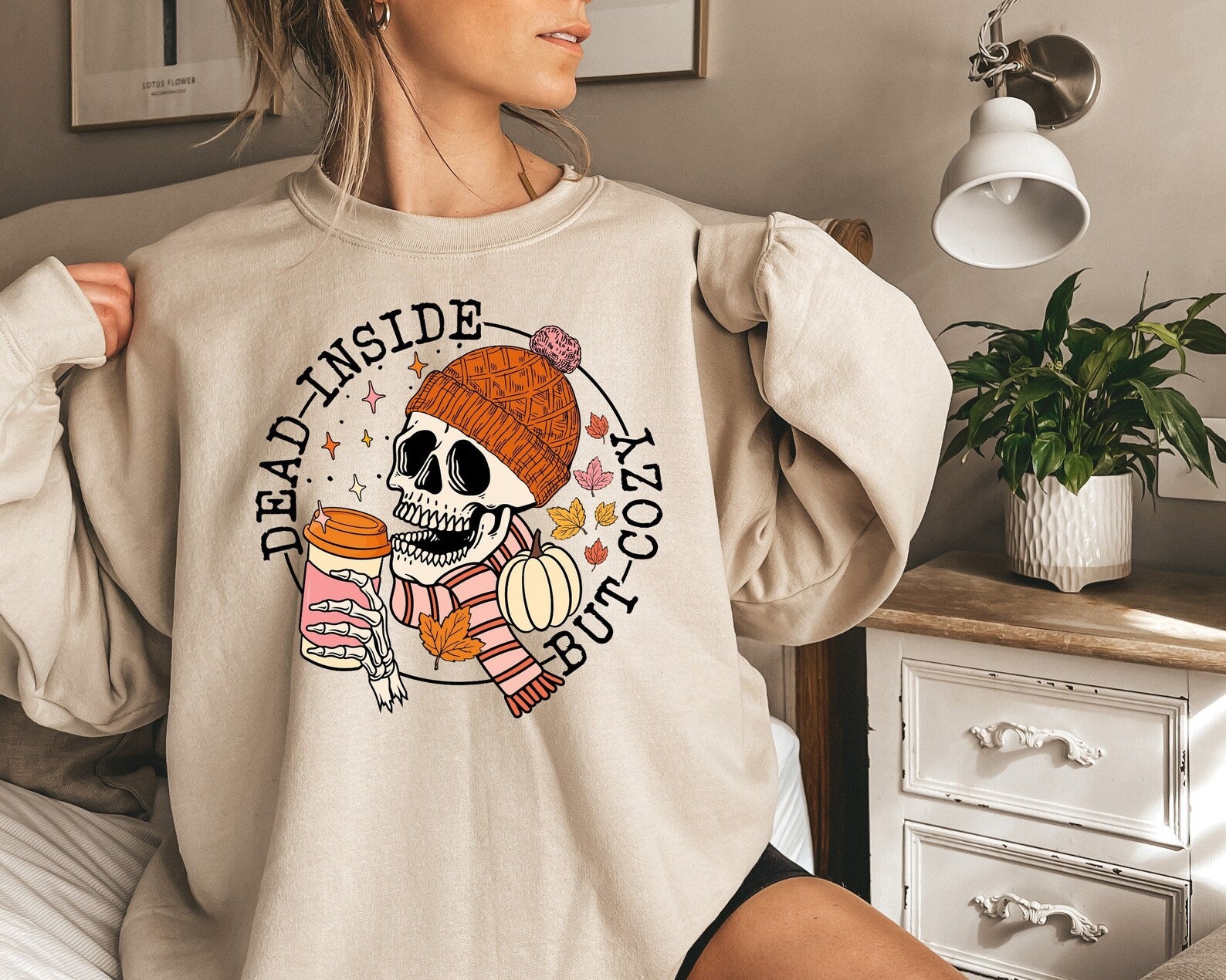 Drinking Coffee Sweatshirt 2D Crewneck Sweatshirt All Over Print Sweatshirt For Women Sweatshirt For Men Sws3869