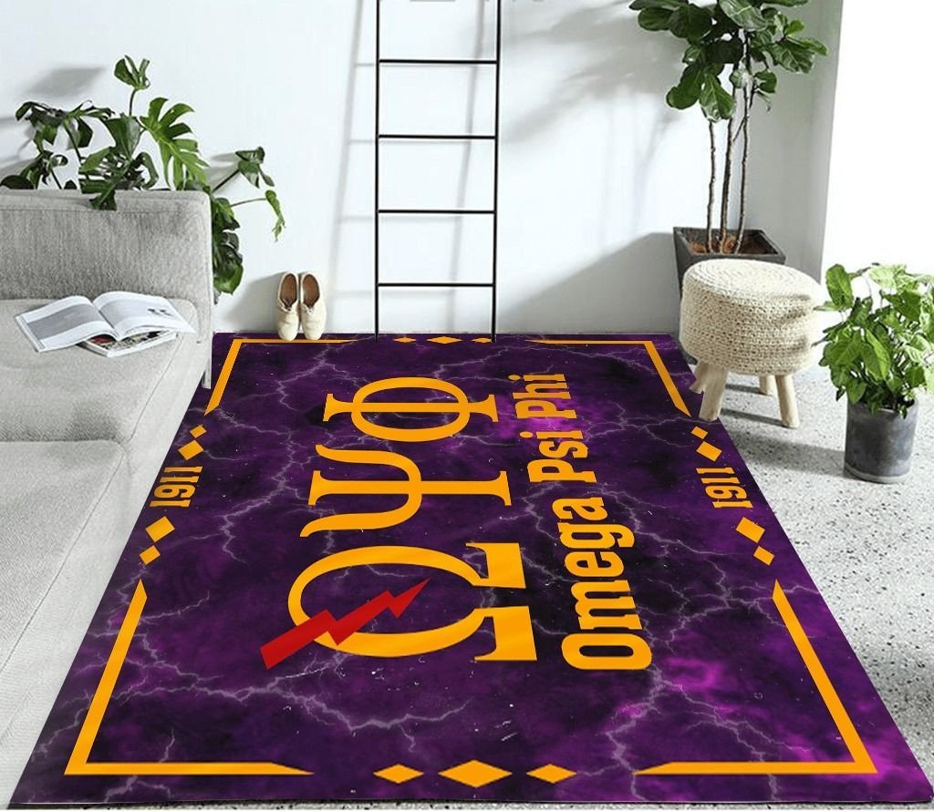 Wonderprint Area Rug Omega Psi Phi S.O.B.A.T Area Rug  Lt10