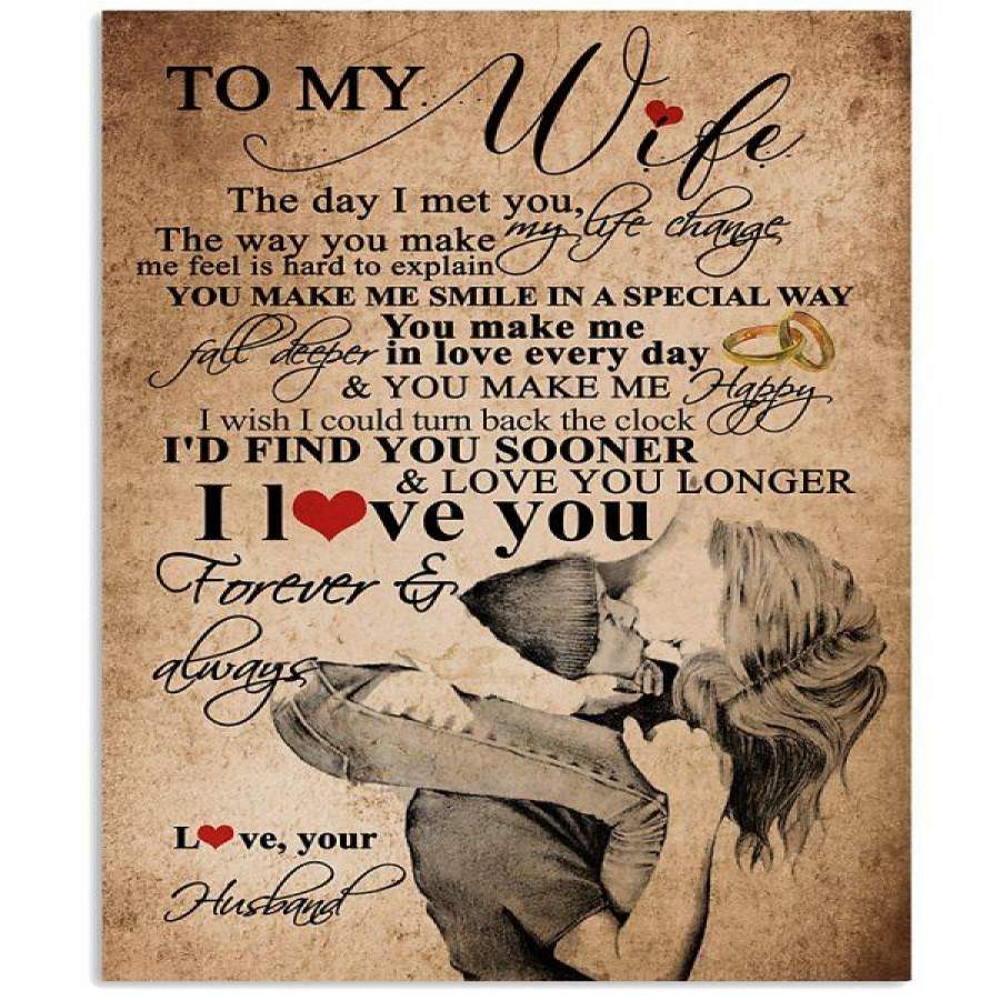 TO MY WIFE-I LOVE YOU NEW V1 Vertical Poster