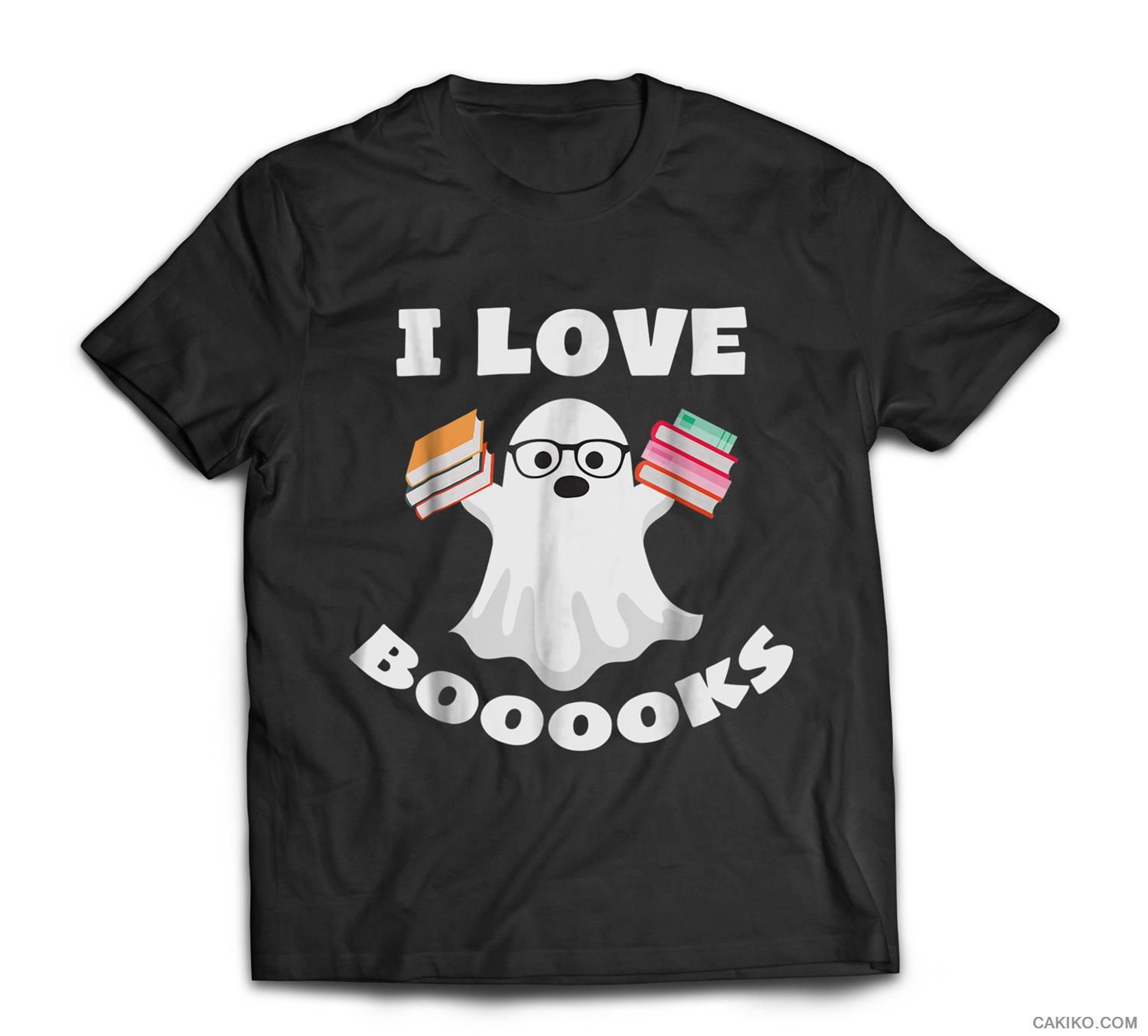Halloween Book Ghost Pun Funny Librarian Gift T-Shirt