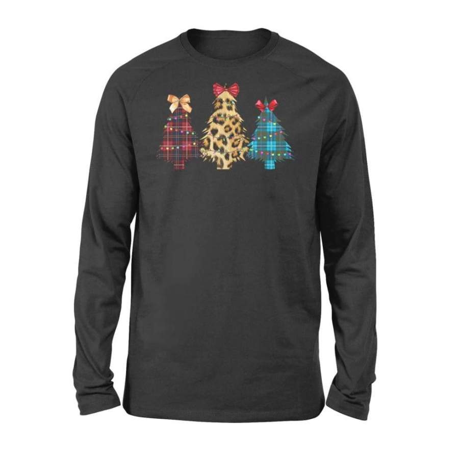 Christmas Trees Leopard Printed For Xmas – Standard Long Sleeve