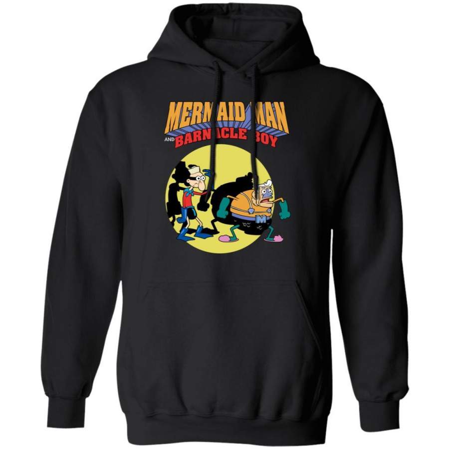 Mermaid Man Barnacle Boy Hoodie Nickelodeon Spongebob Hoodie MT12