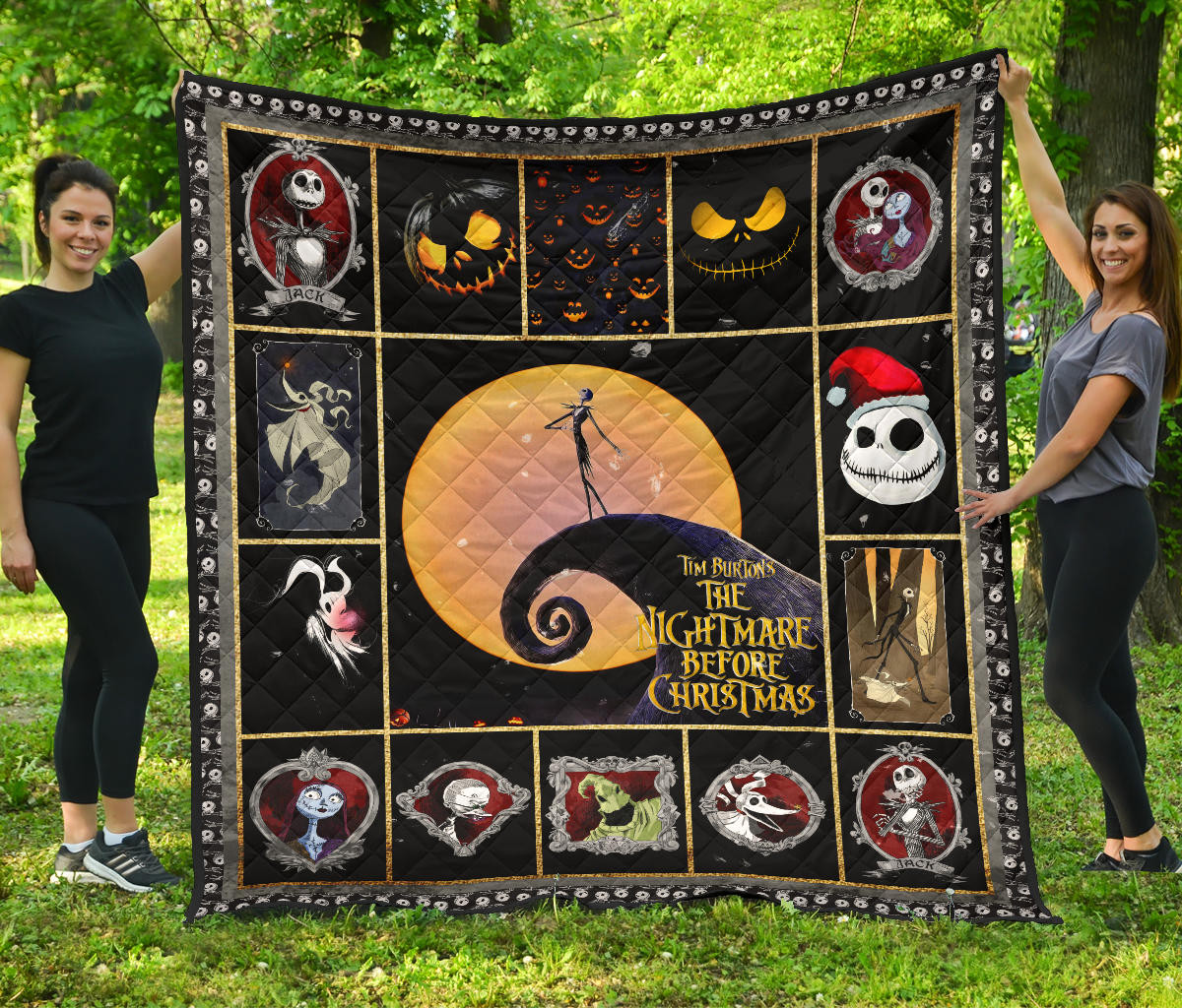 Characters In The Nightmare Before Christmas Premium Quilt Blanket Cartoon Home Decor Custom For Fans Nt032802