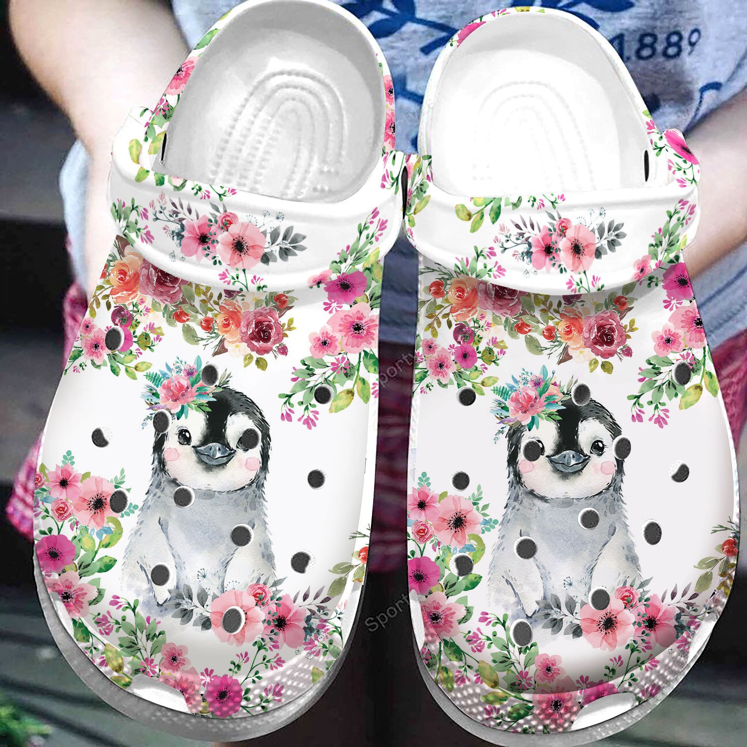 Penguin Flower Clog Shoes#Hd