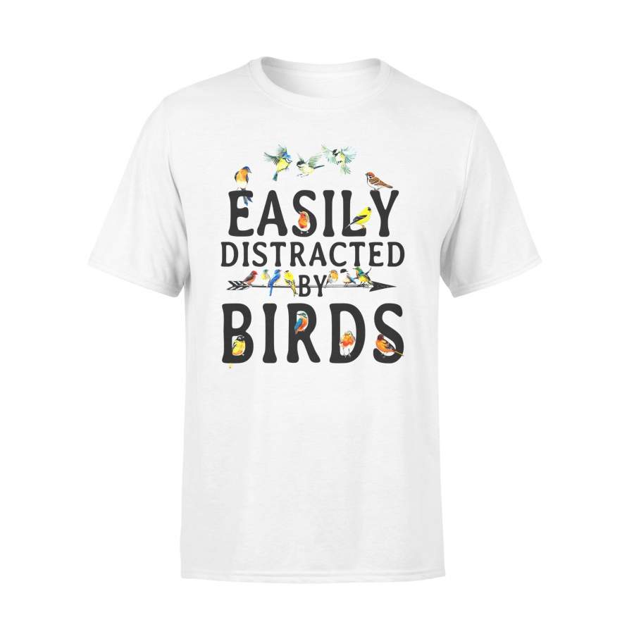 Animal gift idea Easily Distracted By Birds T-Shirt – Standard T-shirt