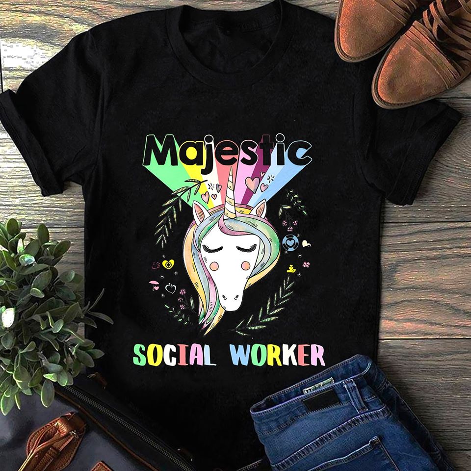 Unicorn Majestic Social Worker Standard Men T-shirt