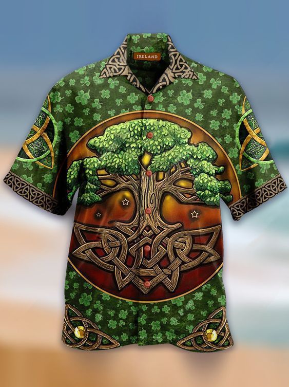 Tree Green Awesome Design Hawaiian Shirt Dhc18063621