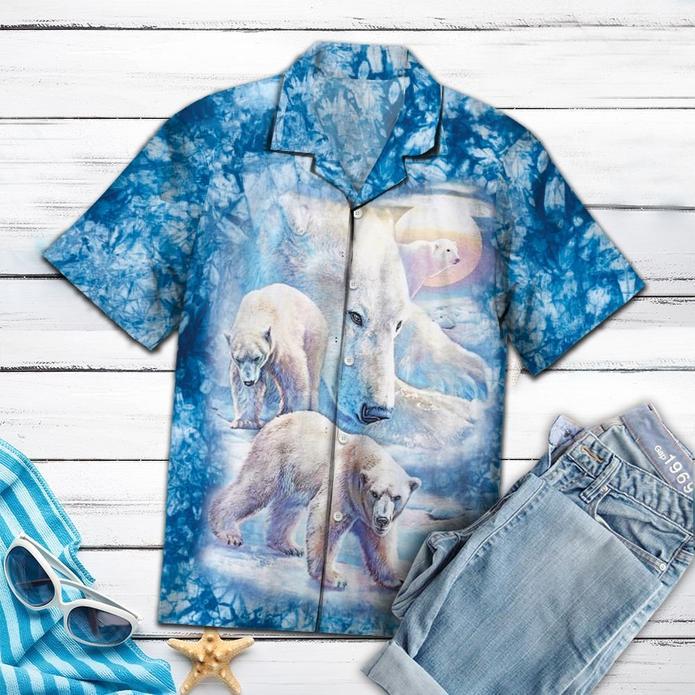 Amazing Polar Bear Tropical Hawaiian Shirt 131