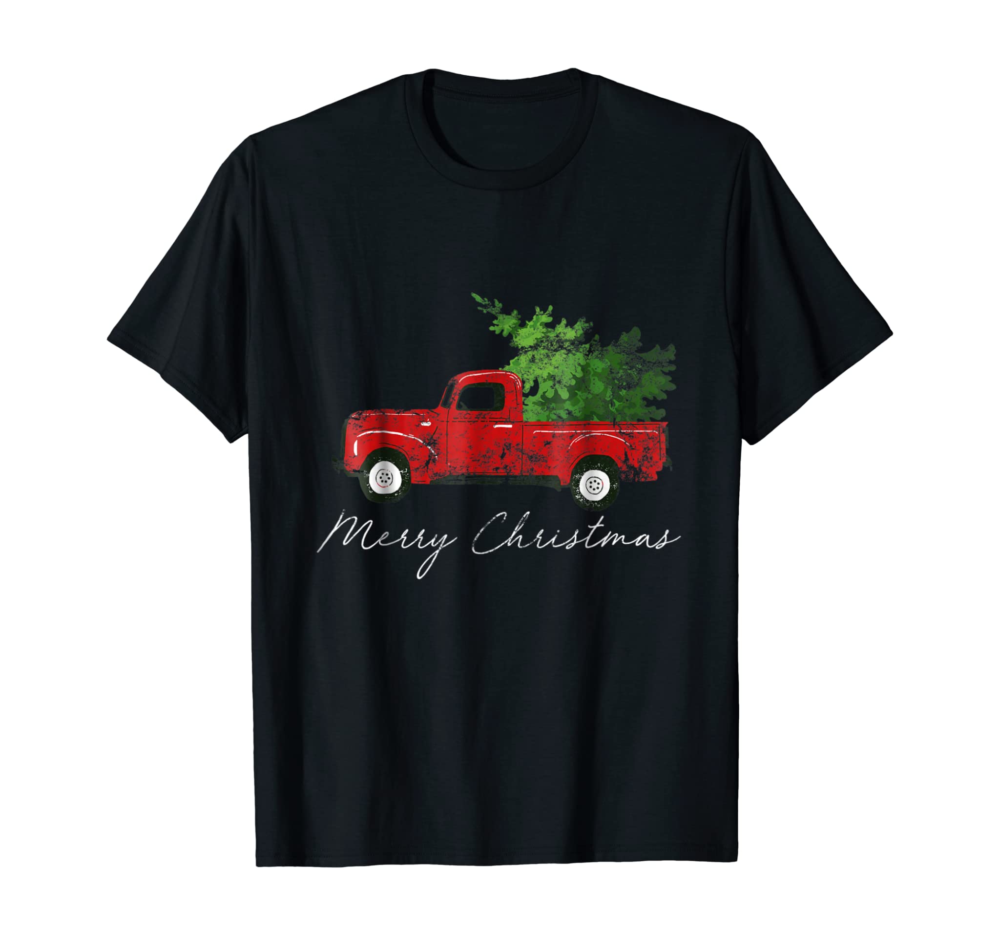 Vintage Wagon Christmas T-Shirt – Tree On Car Xmas Vacation