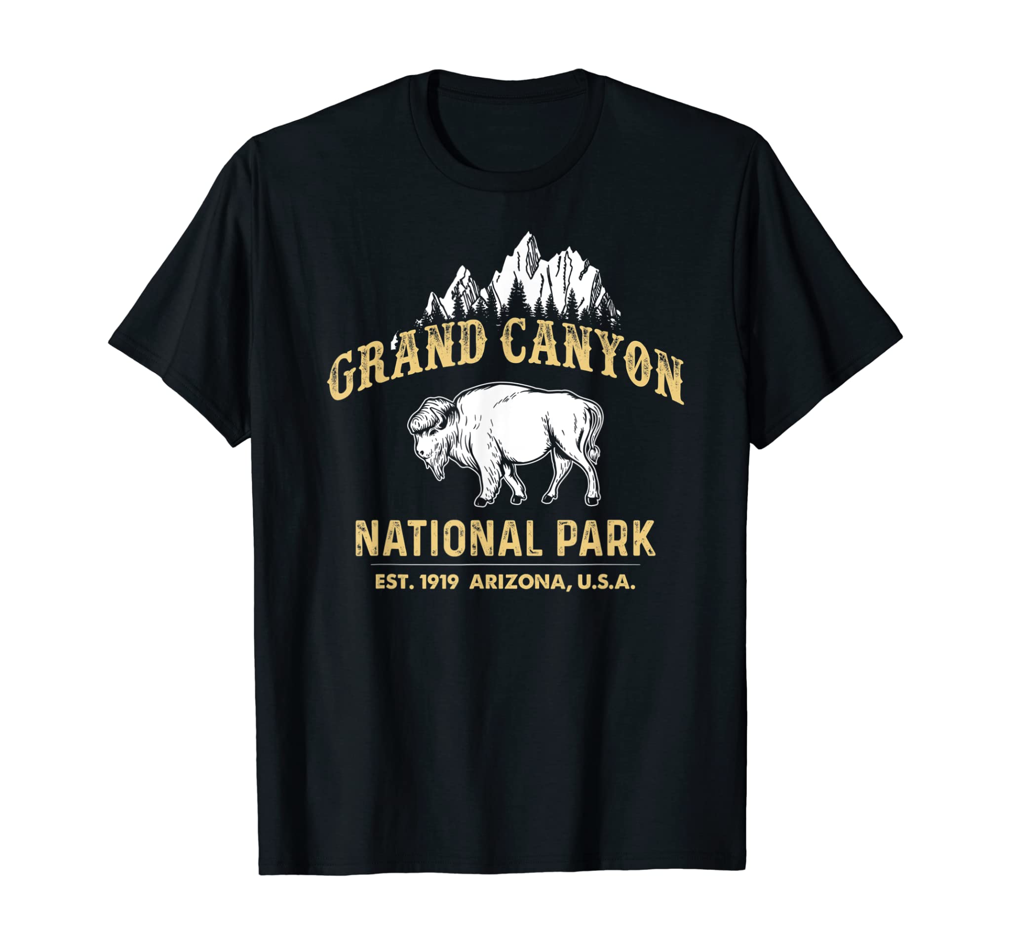 Grand Canyon National Park Arizona USA Bison Buffalo T Shirt