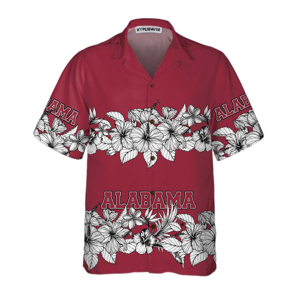 Alabama Flower Hawaii Floral Shirt For Men And Gift Ha49303