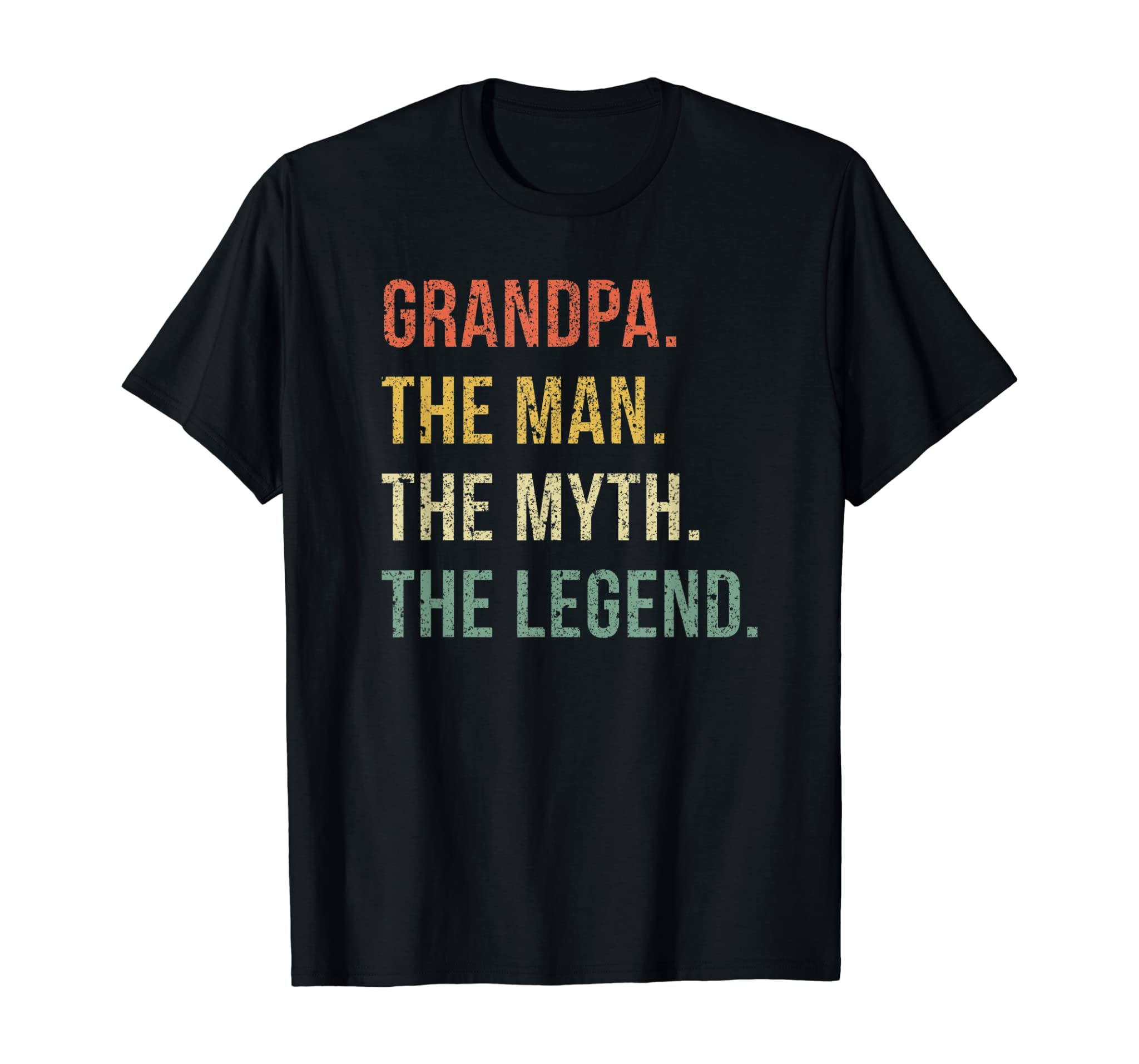 Grandpa The Man The Myth The Legend T Shirt for Grandfathers