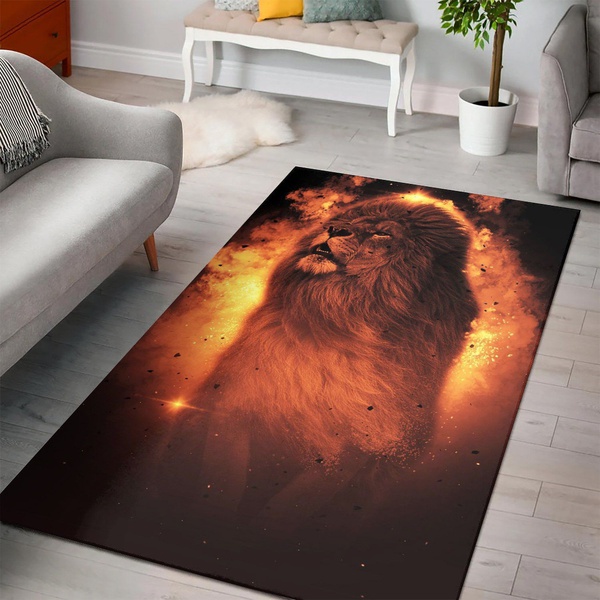 The Lion Rug Living Room Rug Christmas Gift US Decor