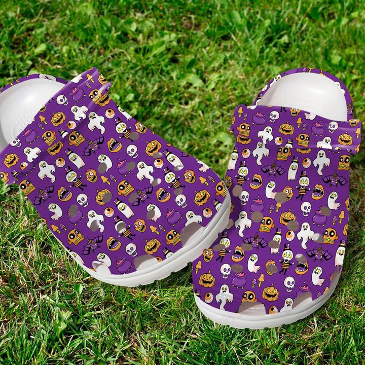 Ghost Halloween Crocss Classic Clogs Shoes