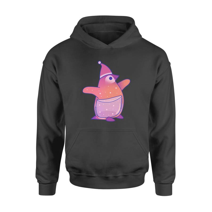 Christmas Gift Cute Pink Penguin And Wearing Santa Hat – Standard Hoodie