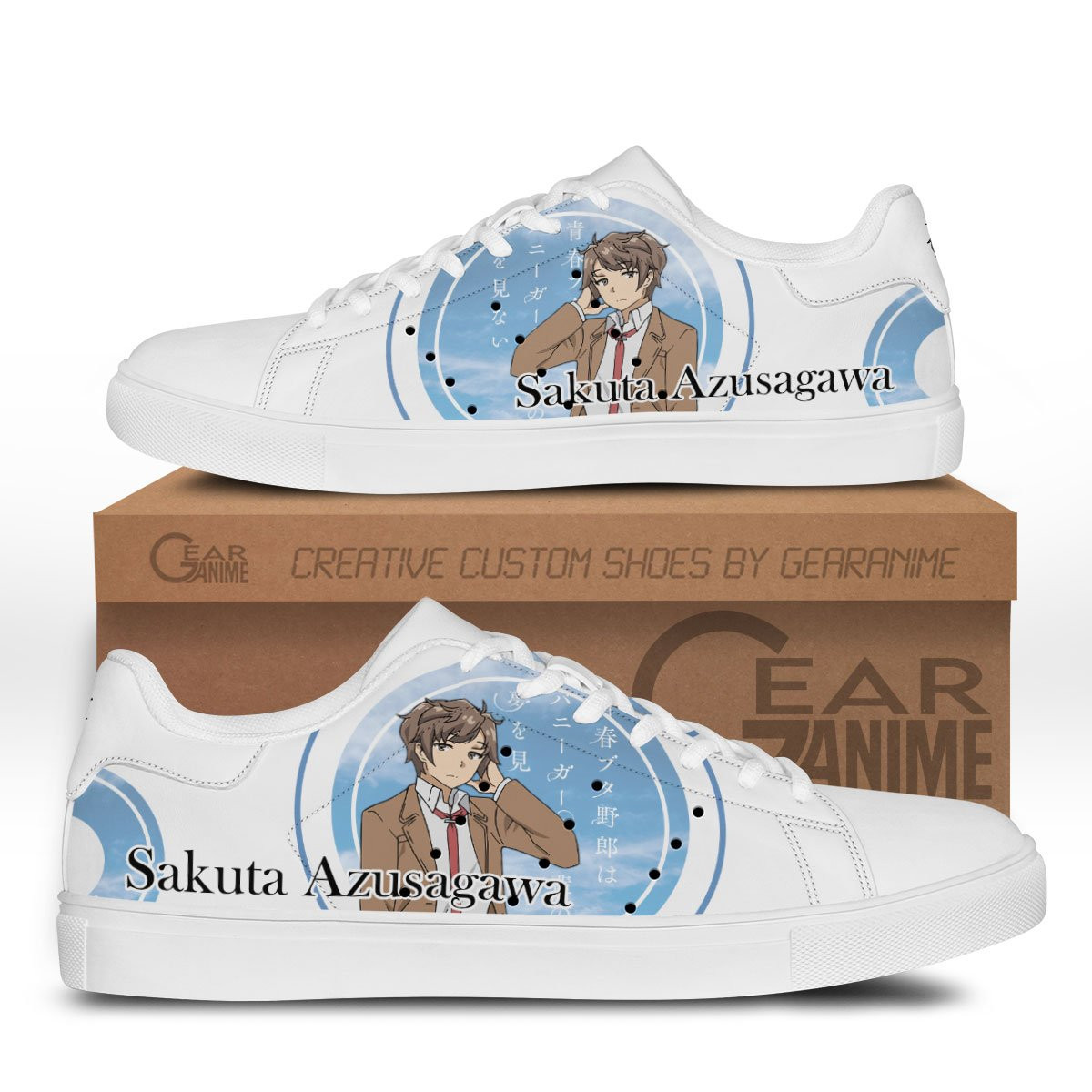 Sakuta Azusagawa Skate Sneakers Custom Anime Bunny Girl Senpai Shoes