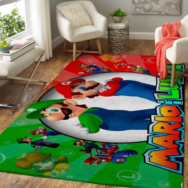 Super Mario Bros. Area Rug / Gaming Floor Decor 1910137