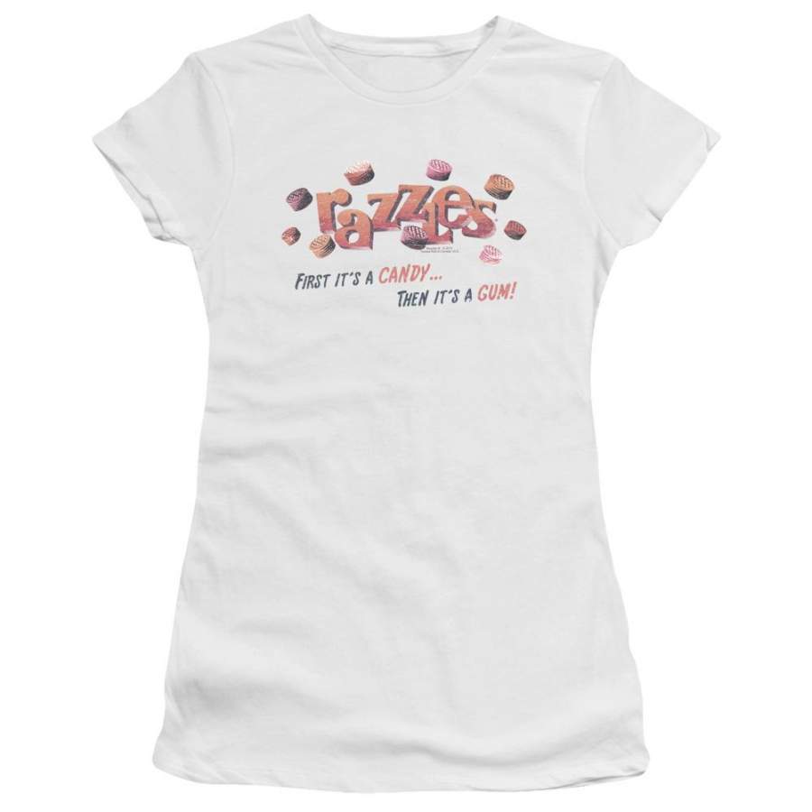 Dubble Bubble A Gum And A Candy Juniors T-Shirt