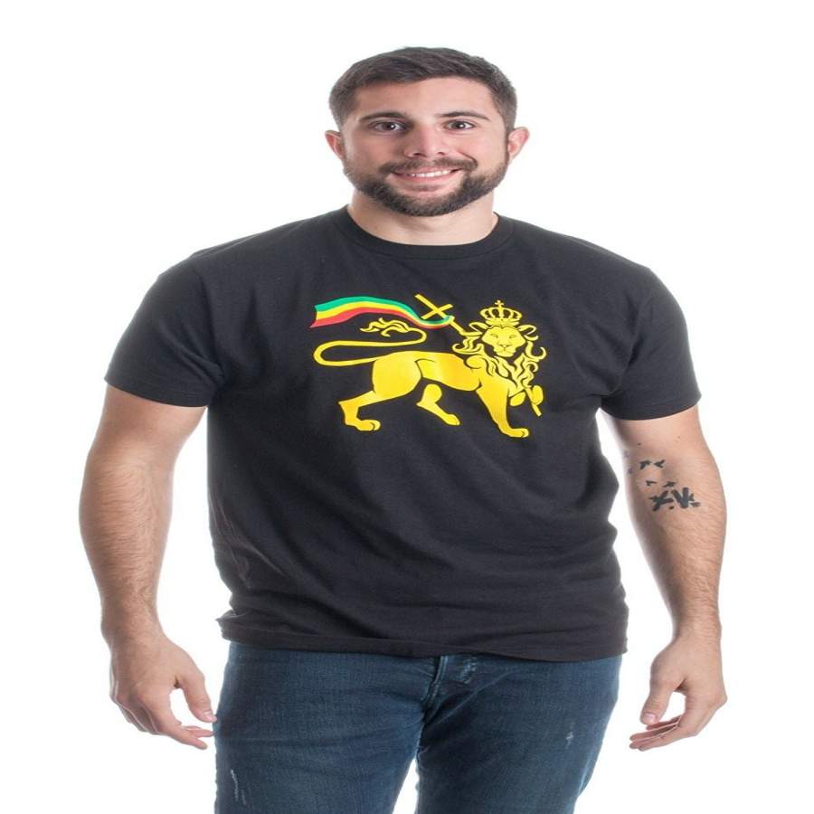 Rasta Lion of Judah Reggae Jamaican Rastafarian Marley Unisex T-shirt