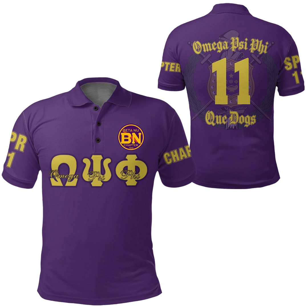 Africa Zone Polo Shirt – Omega Psi Phi – Beta Nu Chapter Polo Shirt A7