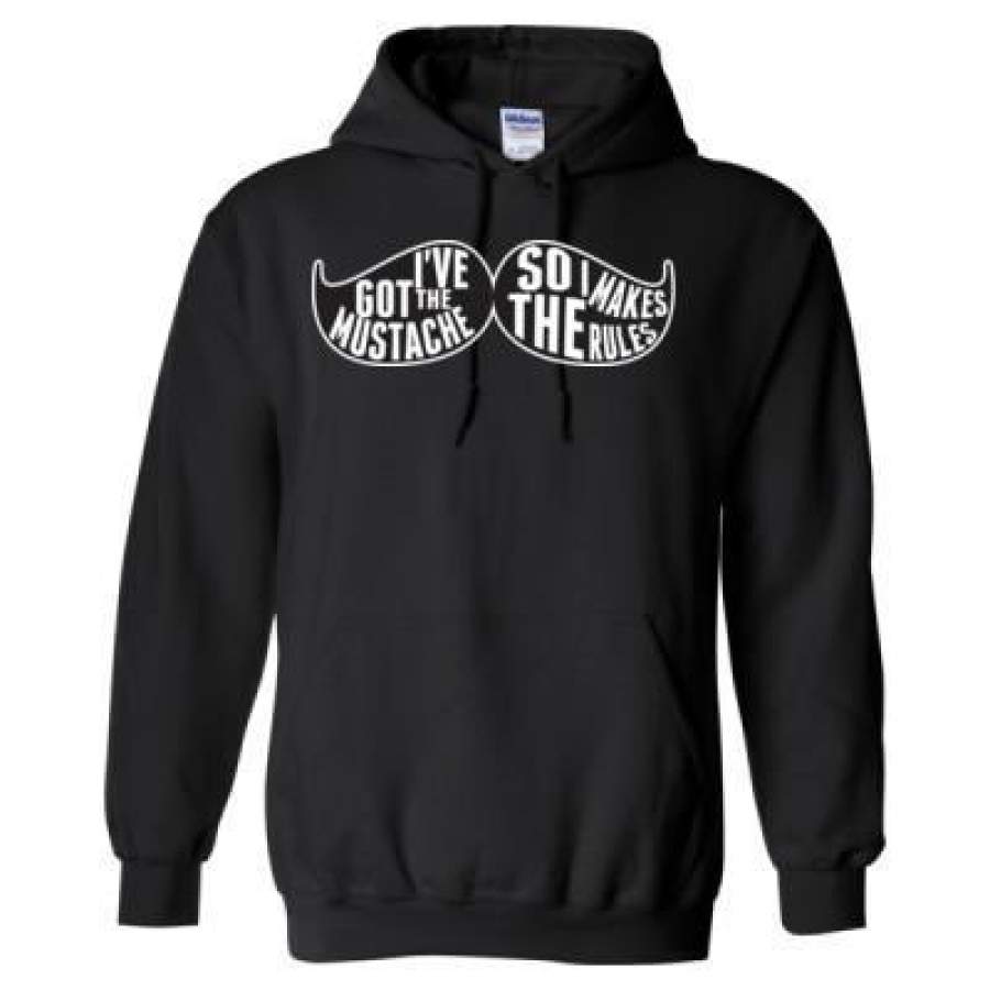 AGR I Have Got The Mustache So I Makes The Rules – Heavy Blend™ Hooded Sweatshirt