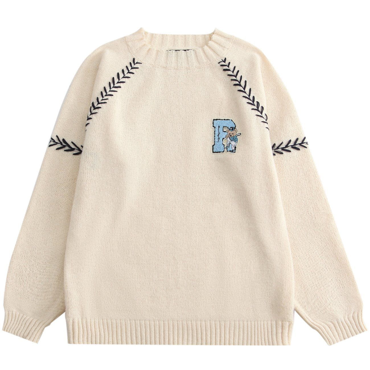 Talishko™ – Embroidery Bear Knit Sweater