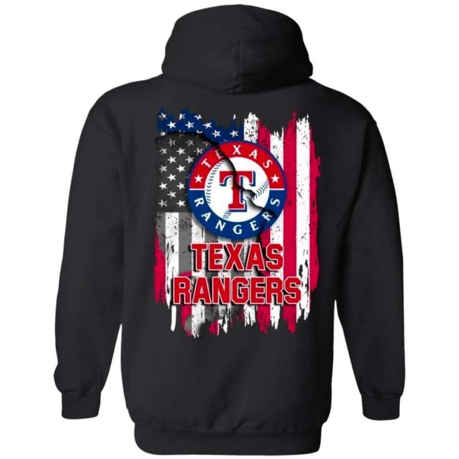 Texas Rangers American Flag Hoodie Men Women Fan - Eprxerian Shop