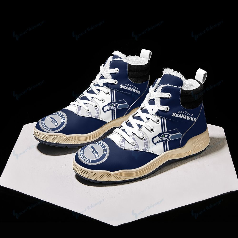 Seattle Seahawks Winter High Top Fashion Sneaker 43