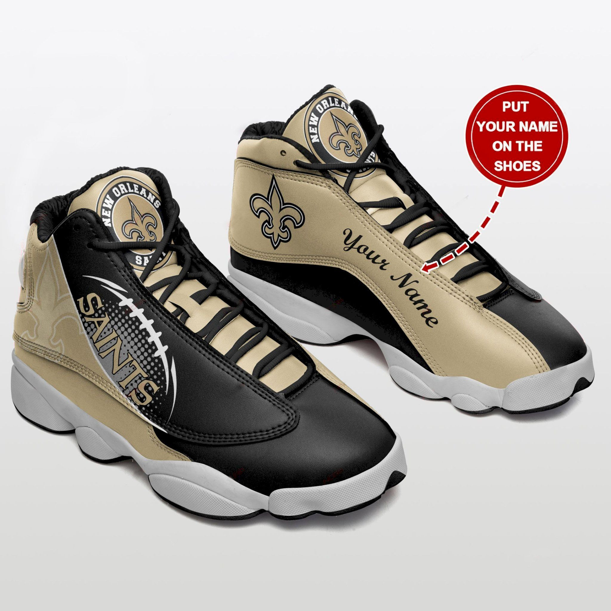 New Orleans Saints Air Jordan 13 Sneakers Sport Shoes For Fan Sneakers For Like Sport