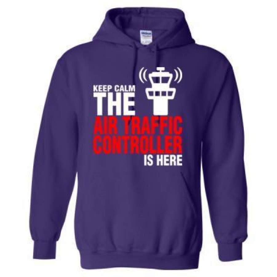 AGR Keep Calm The Air Traffic Controller Is Here – Heavy Blend™ Hooded Sweatshirt