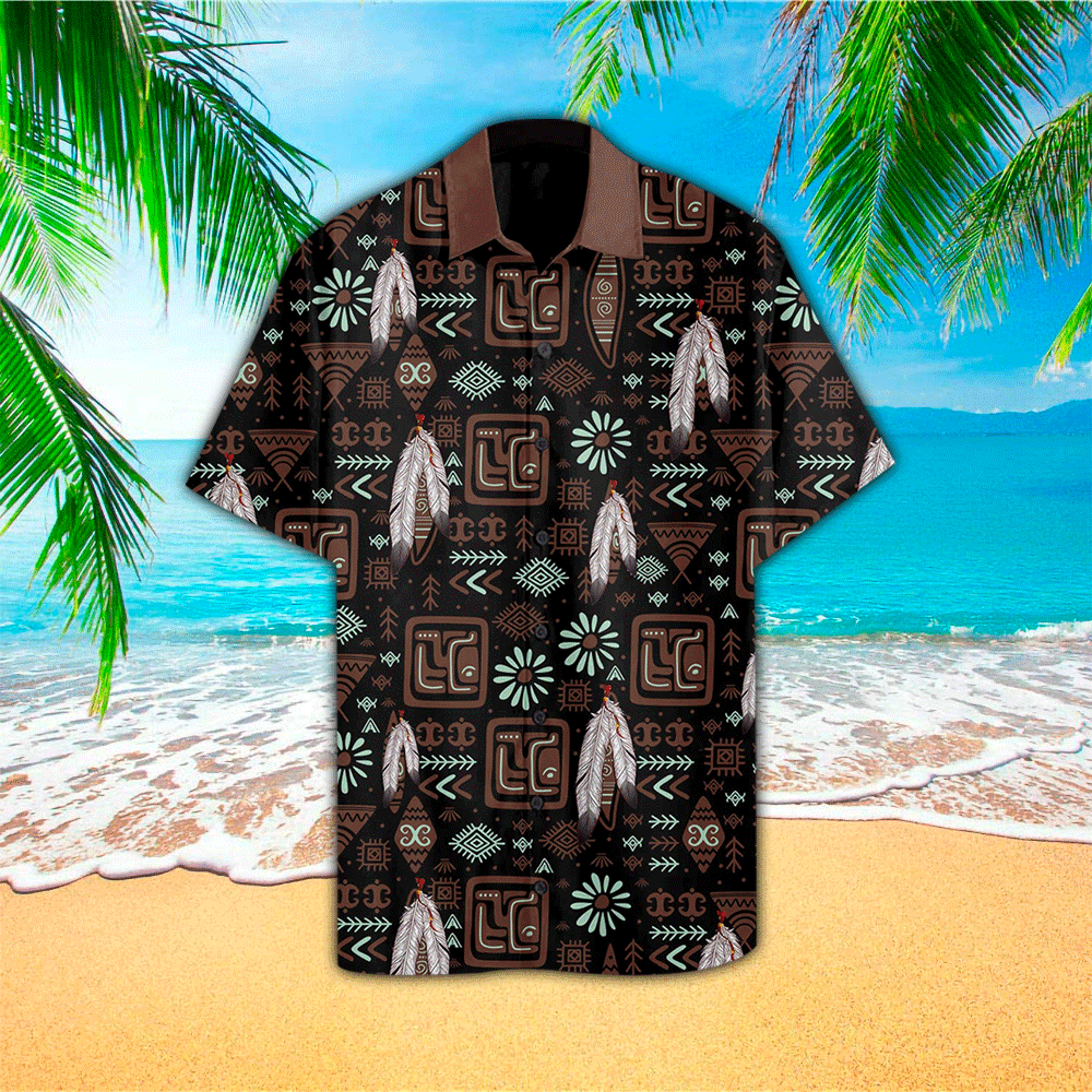 Native Pattern Hawaii Shirt Aloha Ha28794