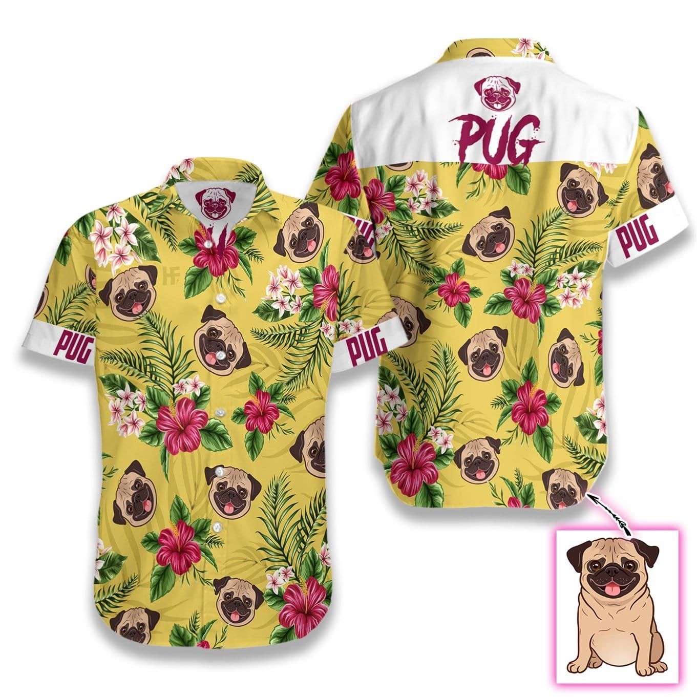 Beach Shirt Felacia [Hawaii Shirt] My Dog Custom Photo H -Zx09324