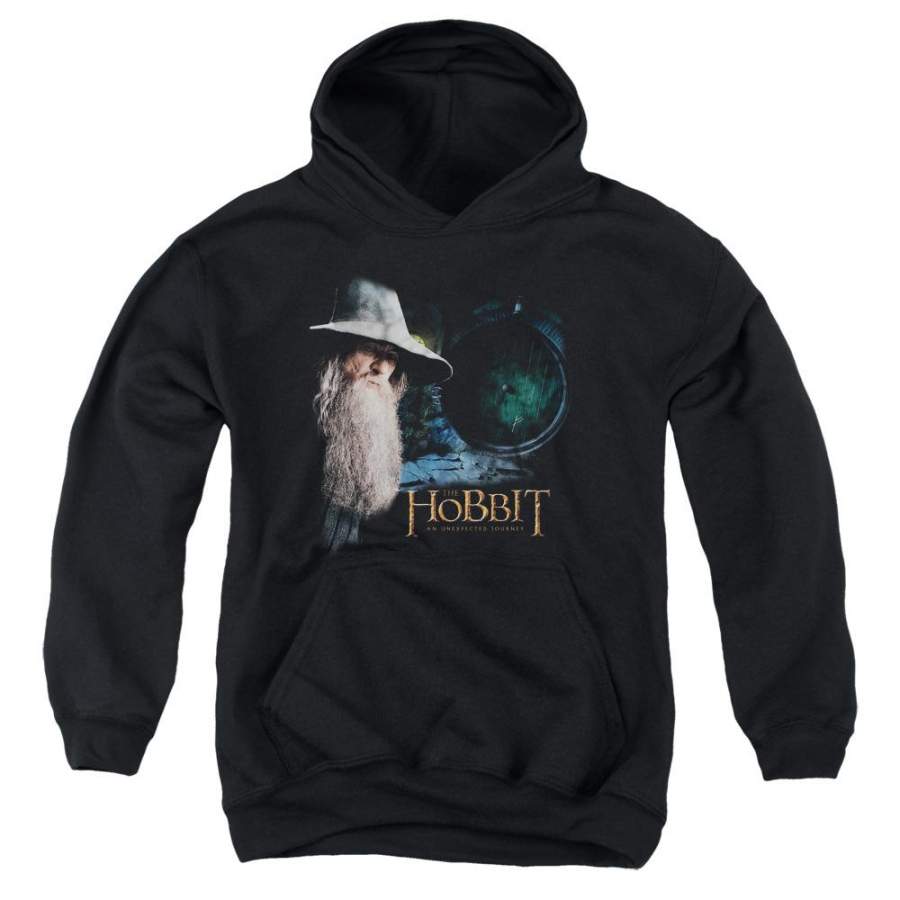 The Hobbit the Door Kids Youth Hoodie Black