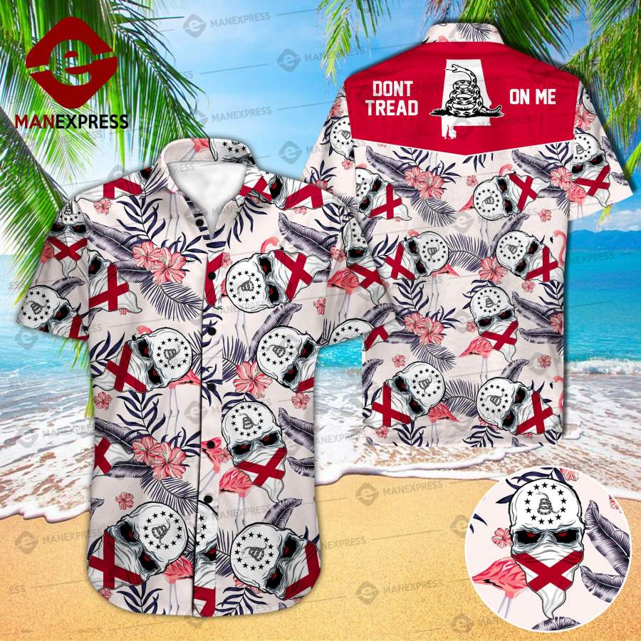 Mtp Alabama United Patriot Three Percenter Hawaiian Shirt Vqh Ha53000