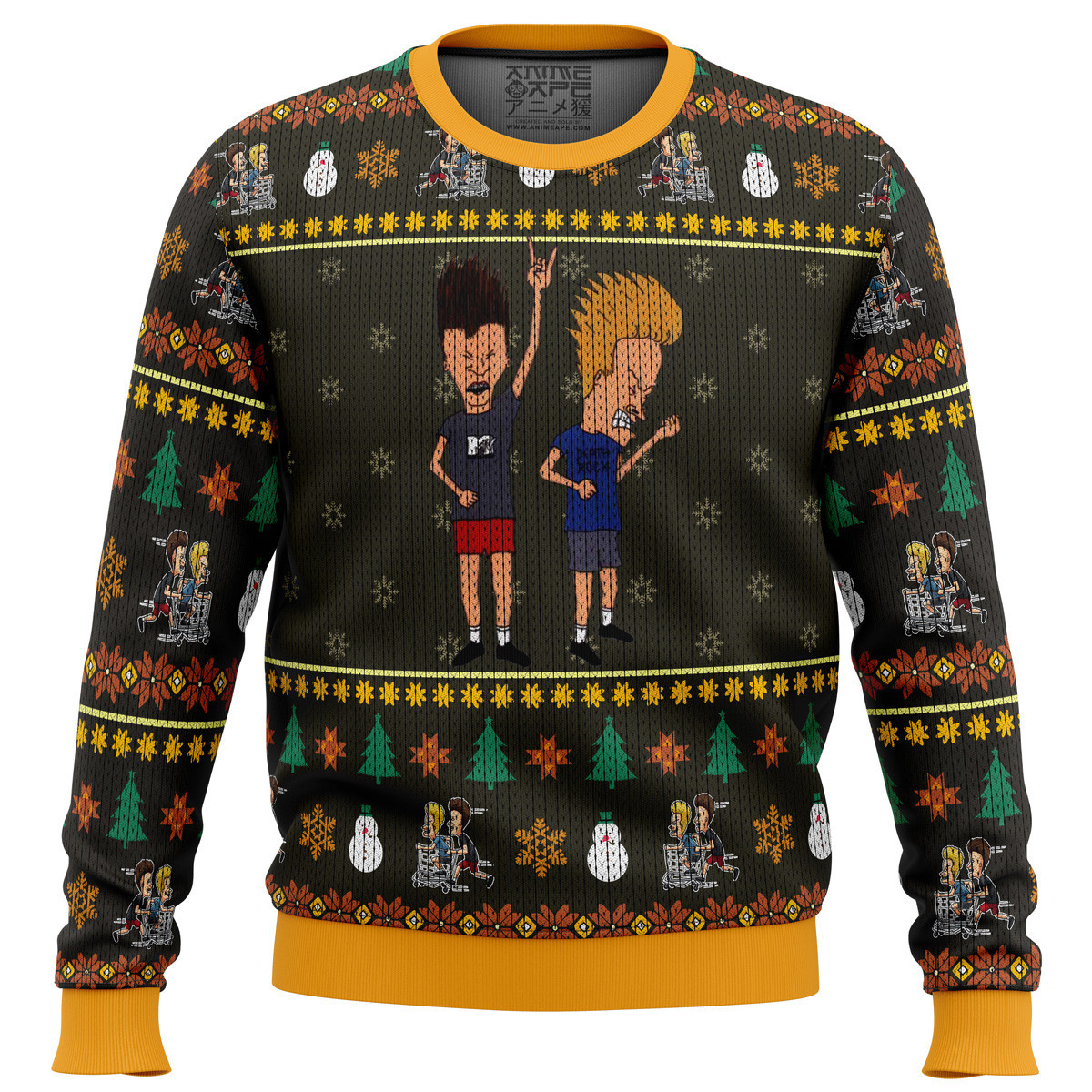 Beavis And Butthead Rock On Ugly Christmas Sweater