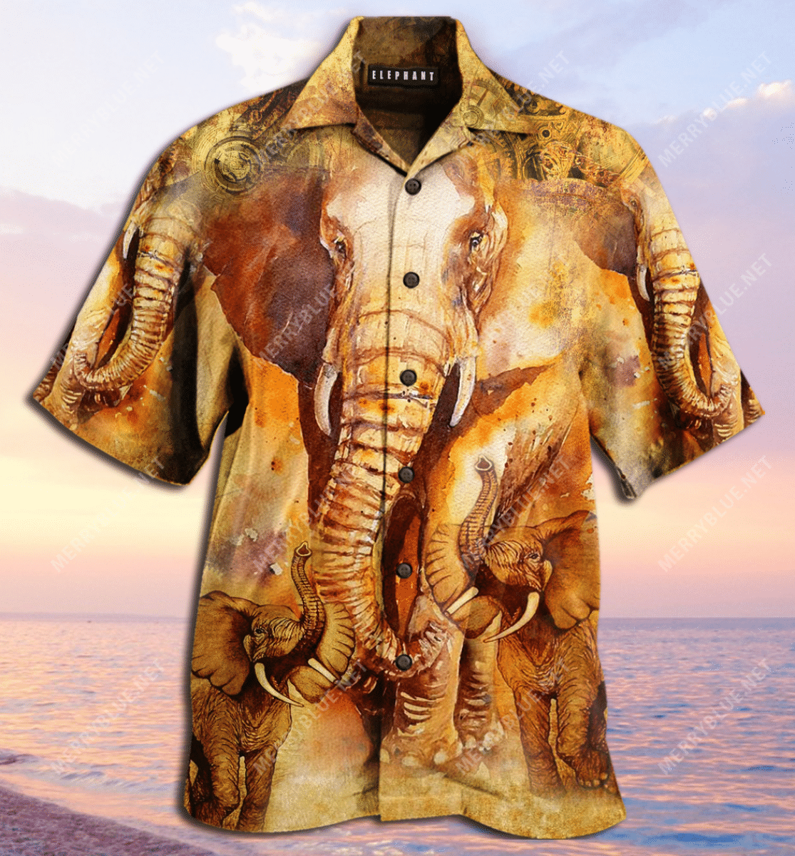 Born To Be The Biggest – Elephant Unisex Hawaiian Shirt