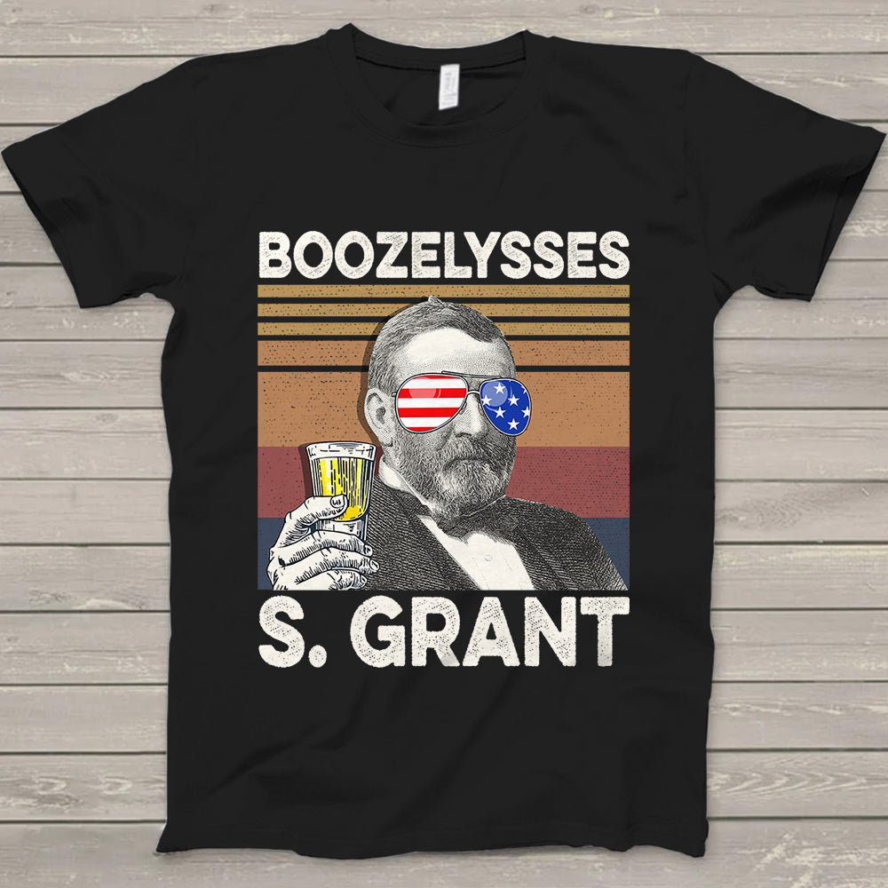 Happy 4Th Of July Boozelysses S. Grant Drinking Shirt Hk10 Trhn