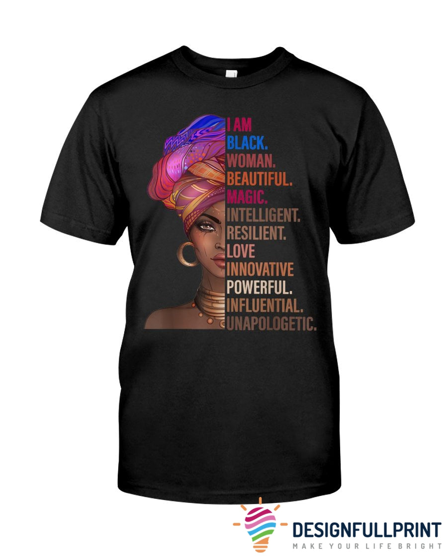 Black American Gift I Am Black Woman Black History Month Melanin Power Black By Nature Proud By Choice Ultra Cotton Shirt Black And Proud 365