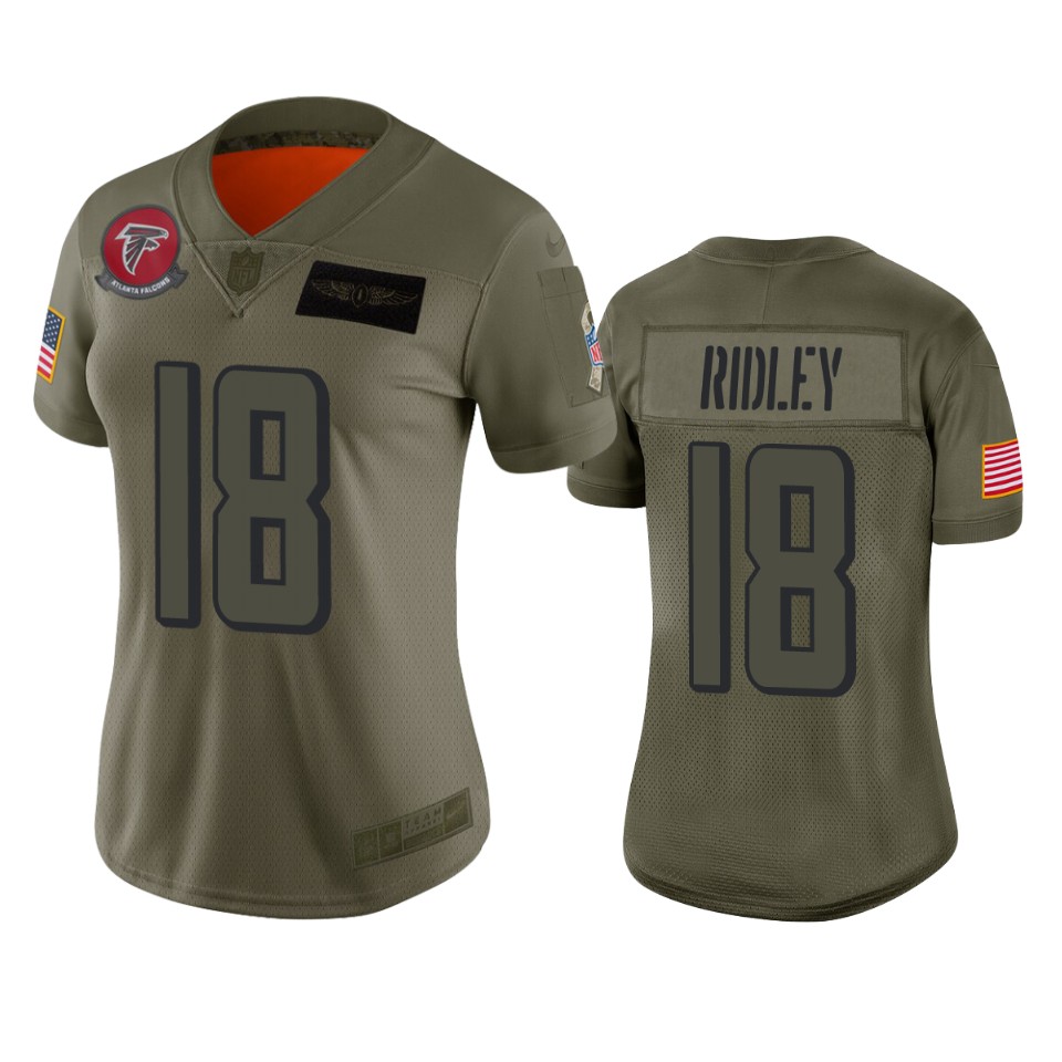 Womens Atlanta Falcons Calvin Ridley Camo 2019 Salute To Service Limited Jersey