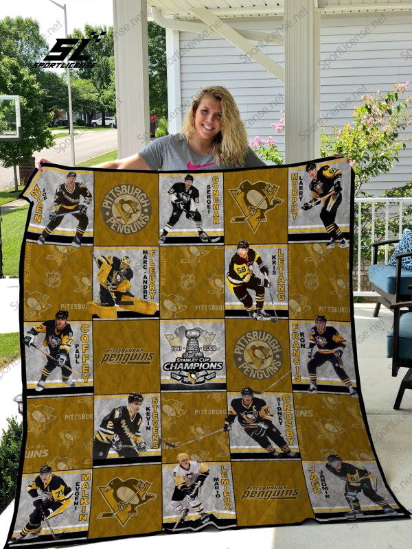 H – Pittsburgh Penguins L25 Quilt Blanket