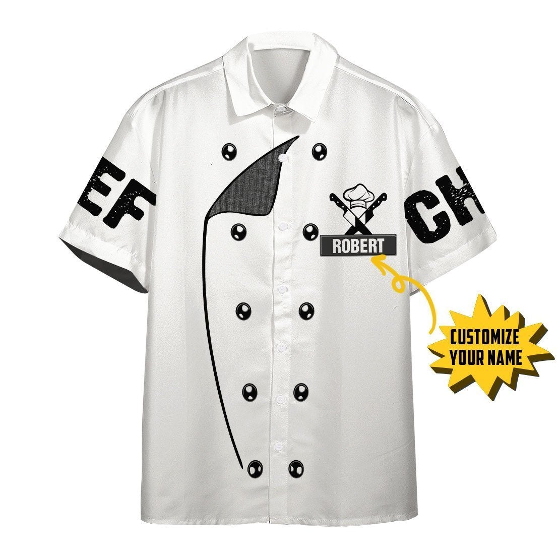 Chef White Uniform Nutrition Custom Name Hawaii Shirt For Men Women Ha58380