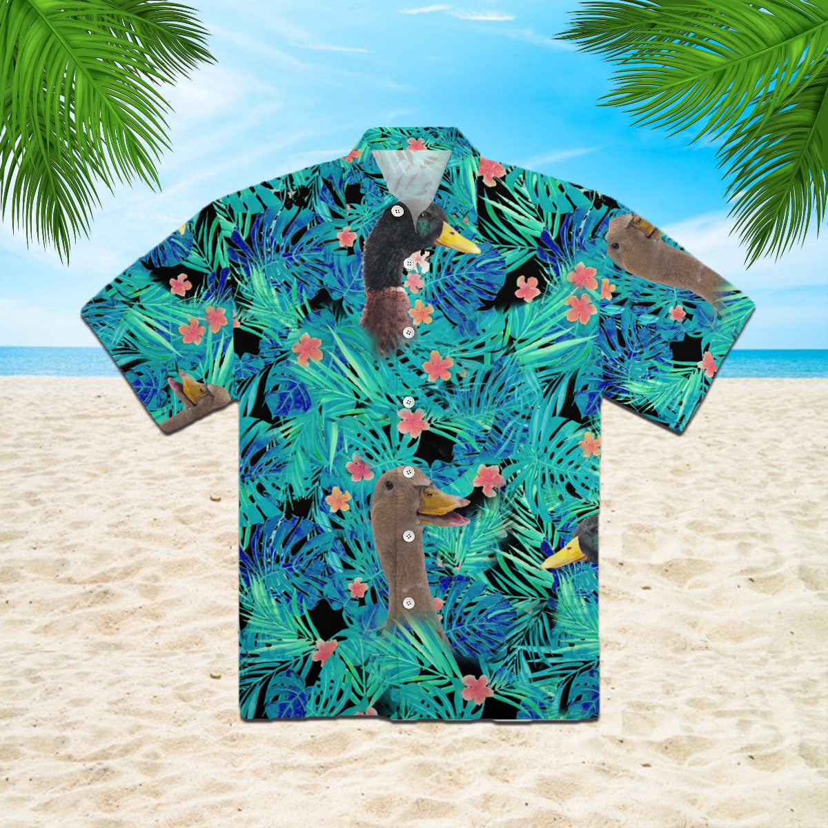 Oragontee Duck Tropical Hawaii Shirt For Men Women Adult Ha5172