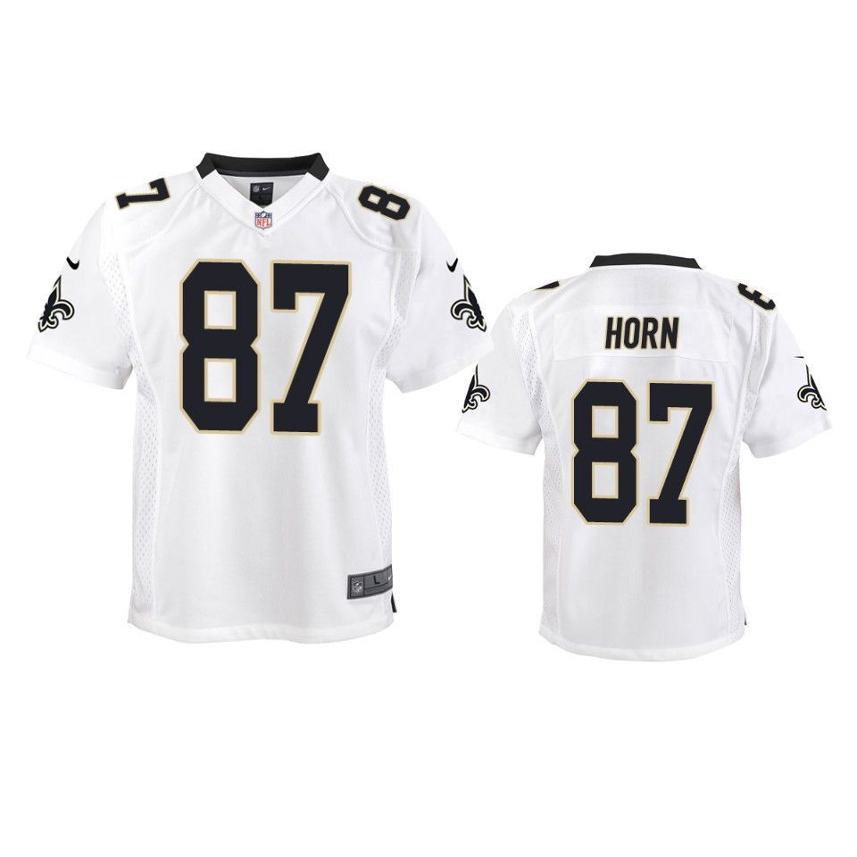 New Orleans Saints Joe Horn Game White Youth Jersey