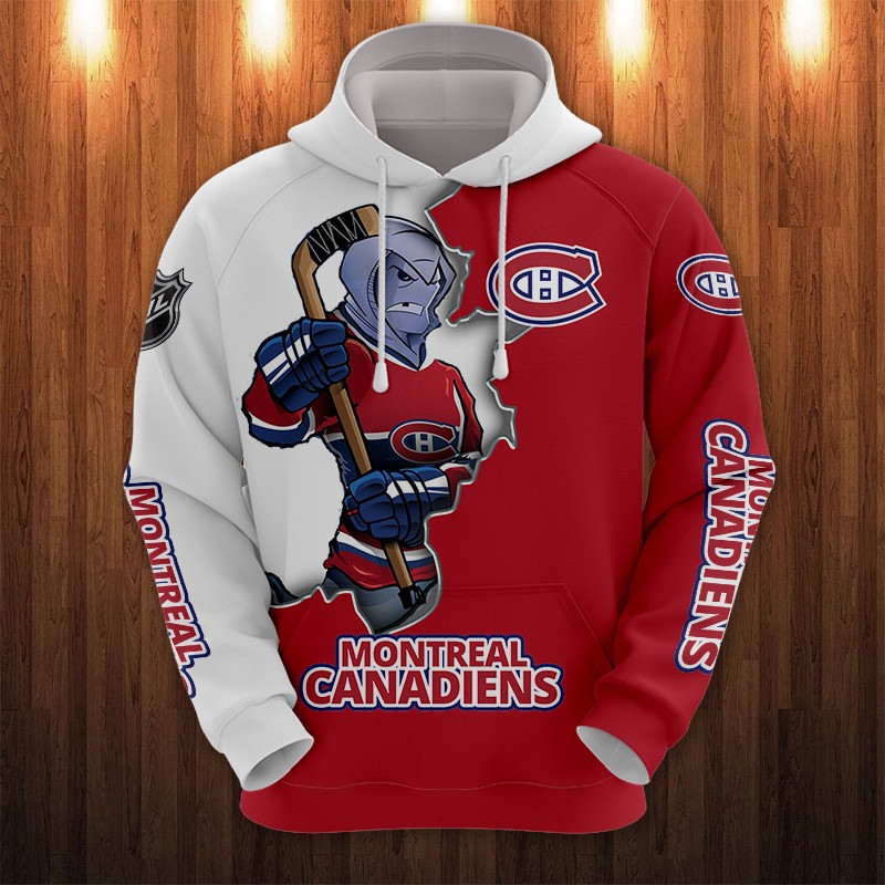 Montreal Canadiens Hoodies 3D Cartoon Graphic Sweatshirt For Fan