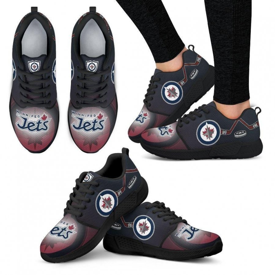 Awesome Winnipeg Jets Running Sneakers For Hockey Fan #429