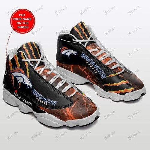 Denver Broncos Personalized Tennis Shoes Air JD13 Sneakers For Fan