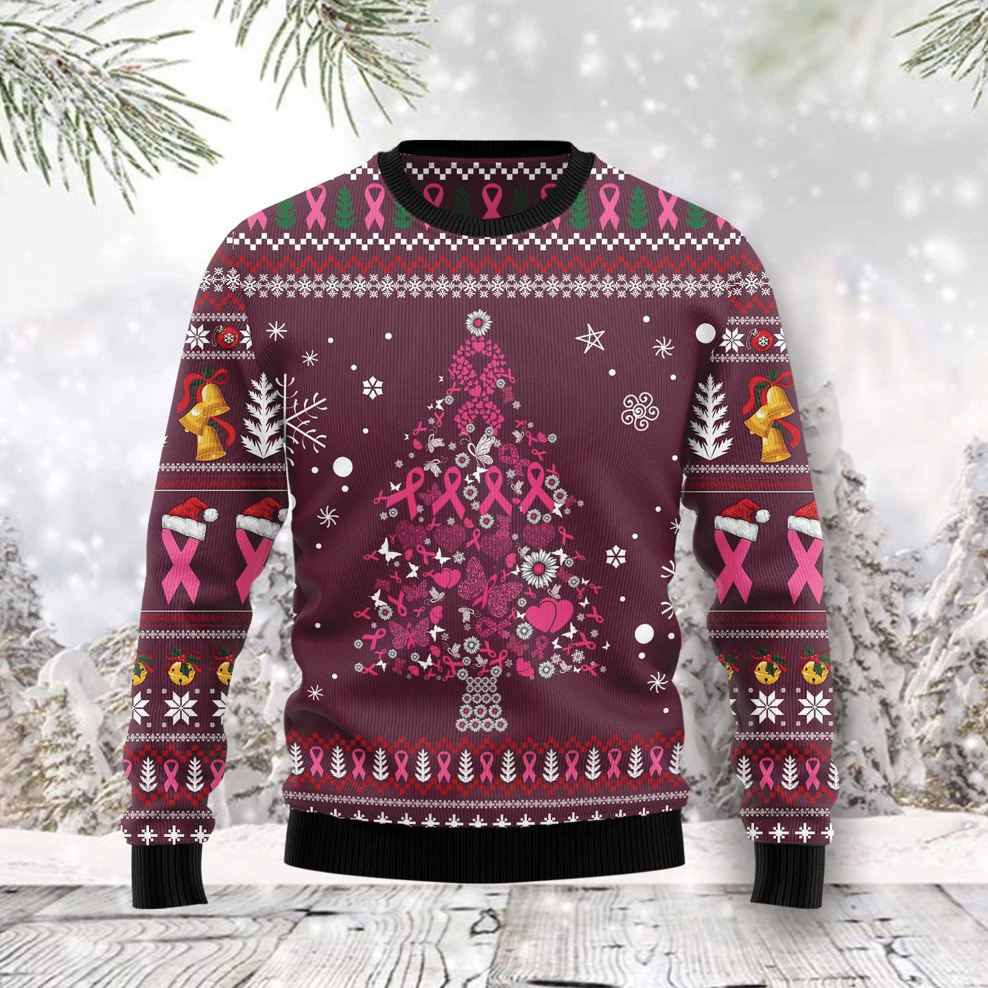 Black Cat Merry Christmas Ugly Christmas Sweater